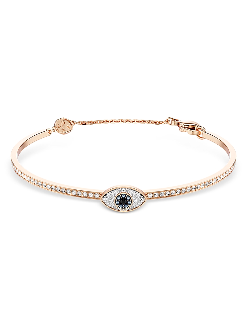Swarovski Symbolica Crystal Evil Eye Bangle Bracelet