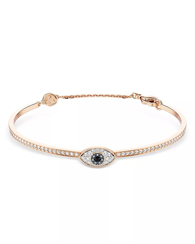 Swarovski Symbolica Crystal Evil Eye Bangle Bracelet