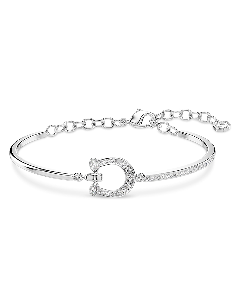 Swarovski Symbolica Crystal & Cubic Zirconia Horseshoe Bangle Bracelet