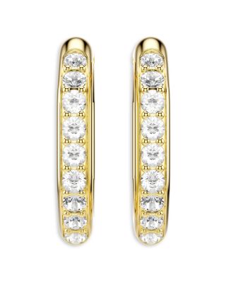 Dextera Crystal Octagon Hoop Earrings