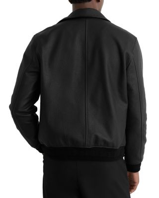 Leather Zip Through Jacket