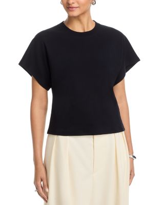 Supima Cotton Interlock Semi Relaxed Crewneck Tee