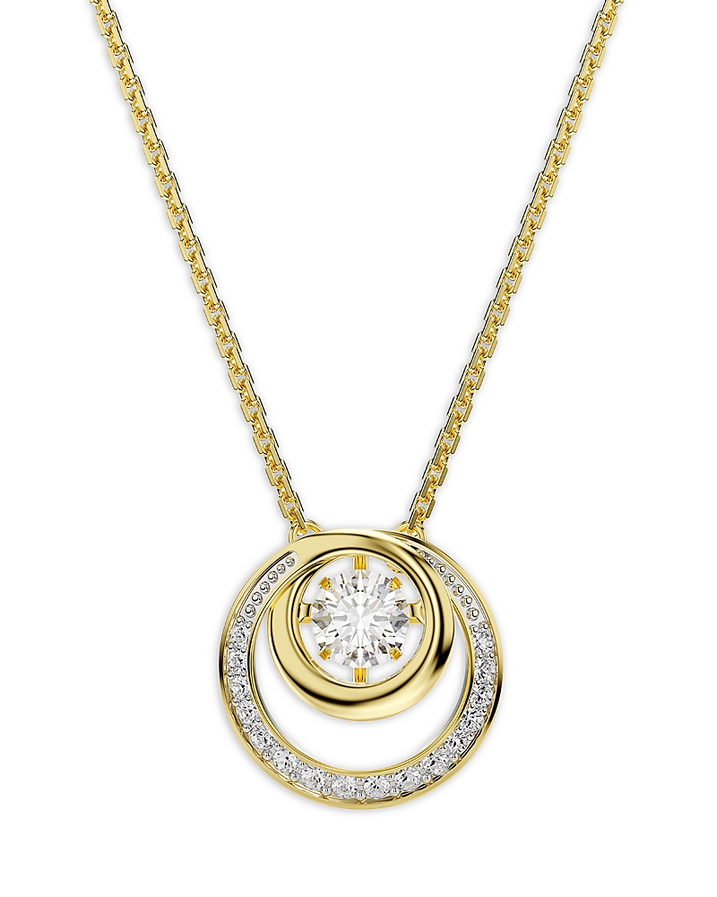 Swarovski Hyperbola Crystal Circular Pendant Necklace, 14.87-17.75