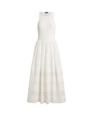 Lace Trim Tank Dress