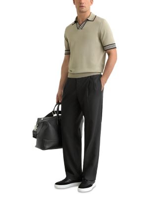 Poole Open Collar Knit Polo Shirt