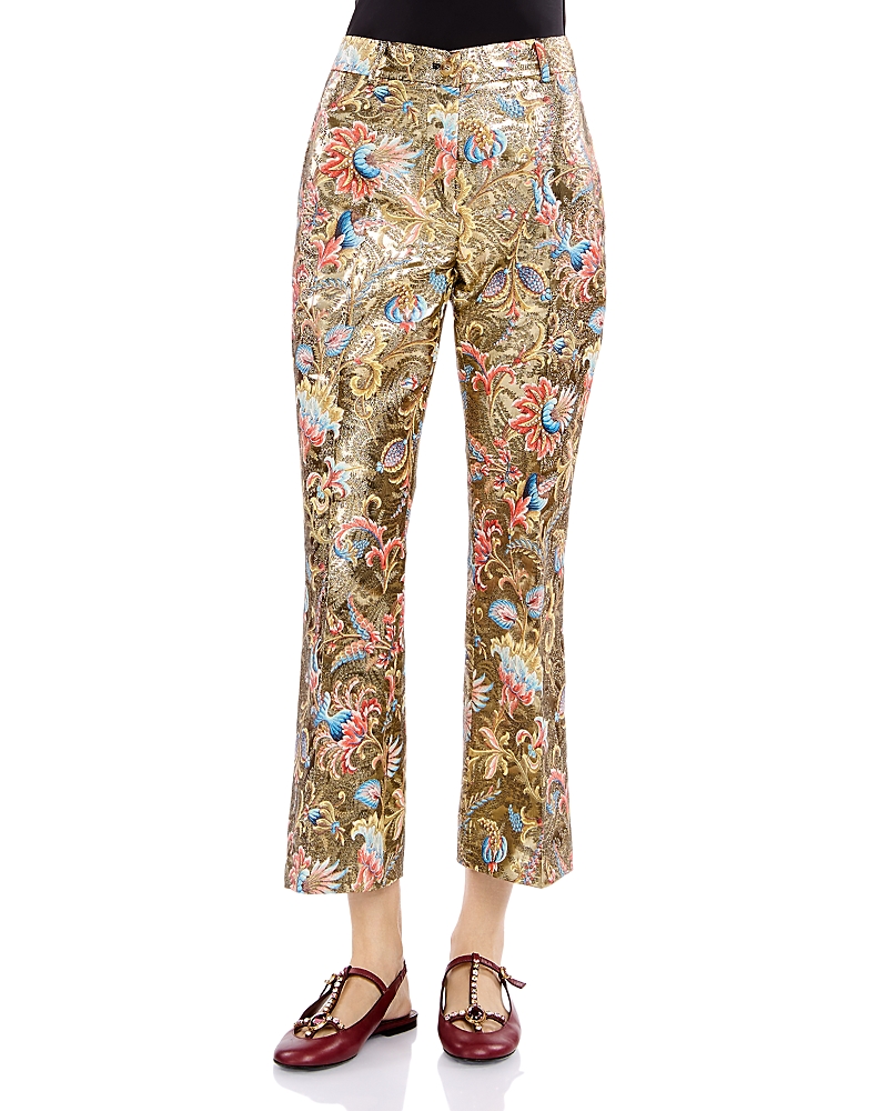 Etro Metallic Flare Trousers