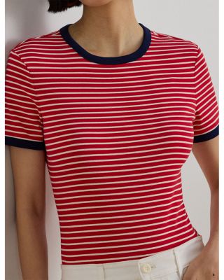 Striped Stretch Cotton Tee