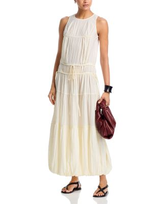 Soft Pleated Turn Up Dress