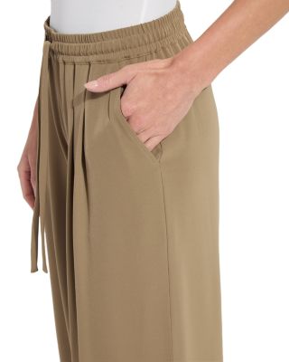 Mae Pleated Drawstring Wide Leg Pants