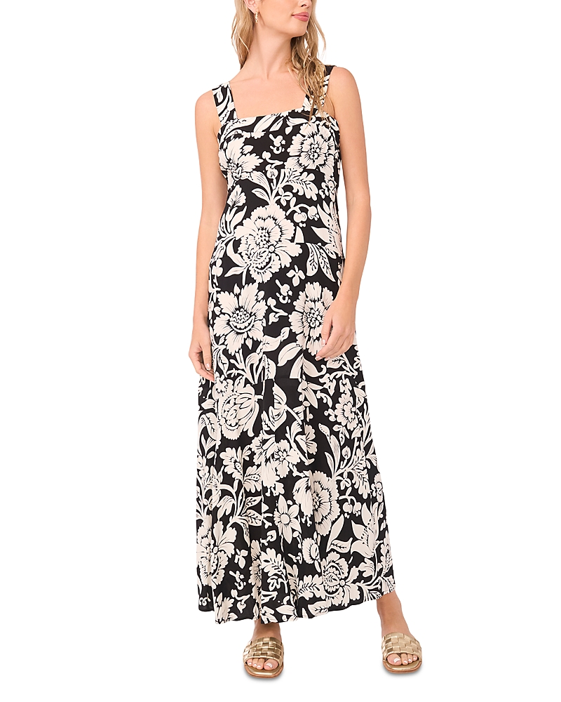 Vince Camuto Floral Square Neck Maxi Dress