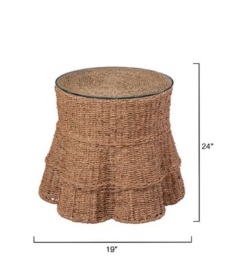  Falda Seagrass Side Table