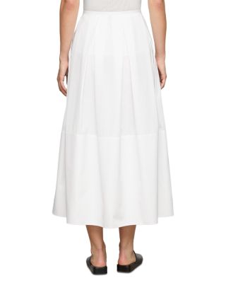 Inverted Pleat Long Skirt