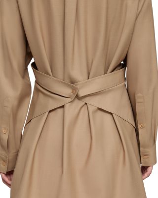 Long Sleeve Convertible Oversized Blouse