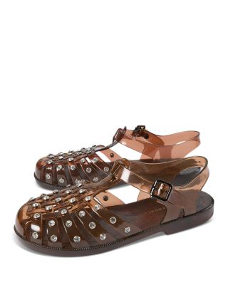 Women's Rhinestone Embellished Fisherman Sandals