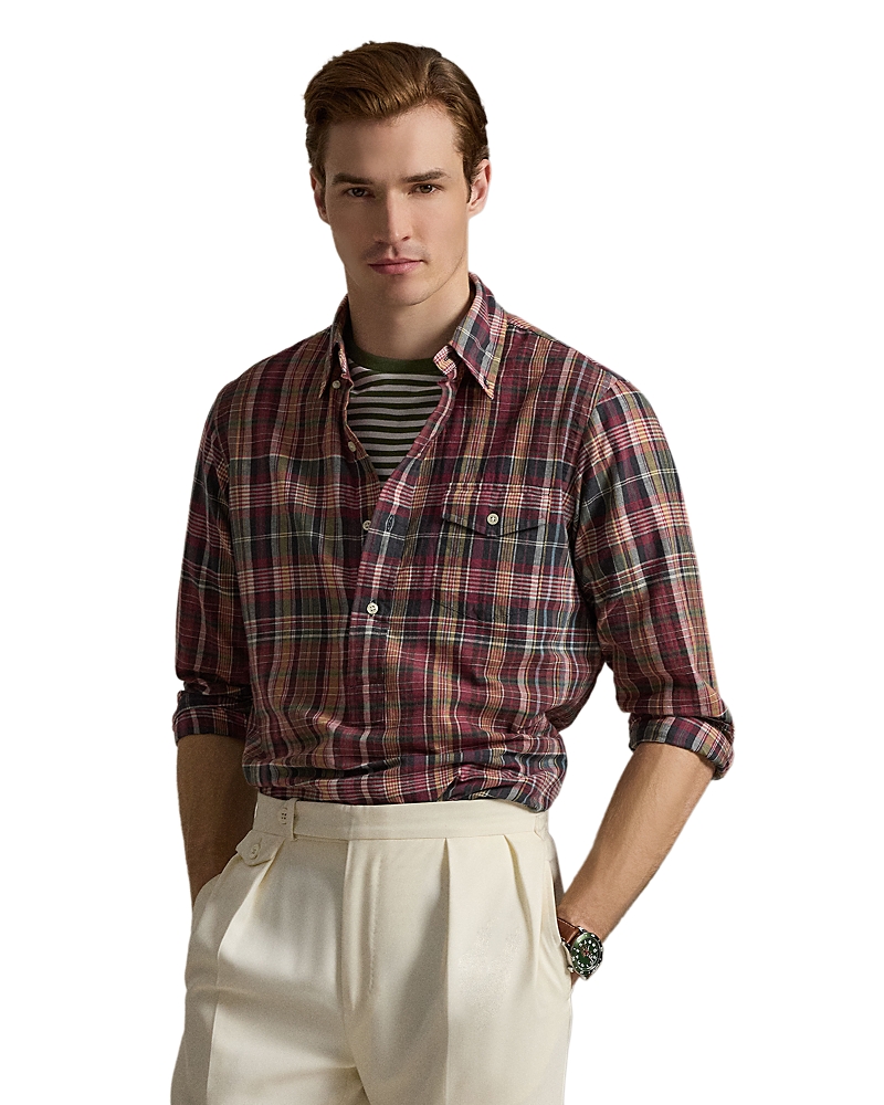 Polo Ralph Lauren Classic Fit Madras Popover Shirt
