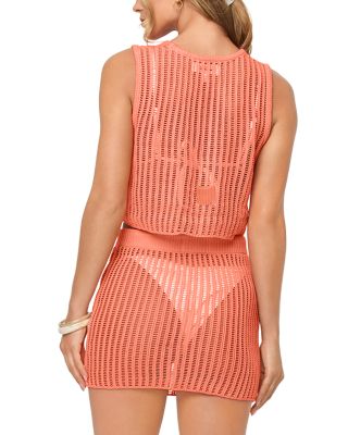 Santer Crochet Cover Up Crop Top & Sander Cover Up Skirt
