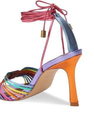 Women's Multi Strap Ankle Tie Sandals