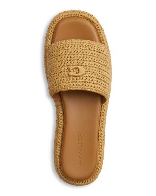 Women's Sculpted C Espadrille Platform Slides