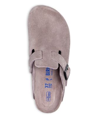Women's Boston Suede Soft Footbed Clogs