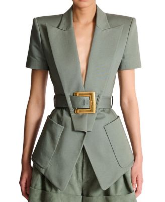  Belted Gabardine Anthem Jacket