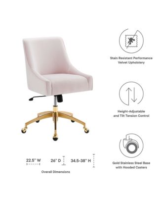Discern Performance Velvet Office Chair