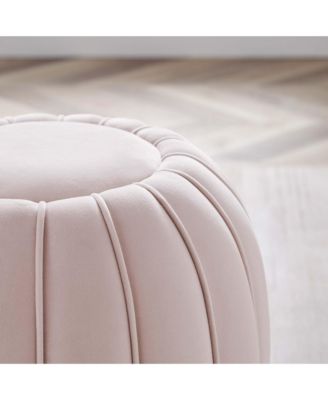 Celebrate Channel Tufted Performance Velvet Ottoman