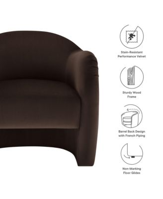 Compose Performance Velvet Accent Chair
