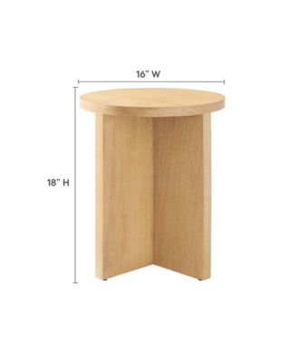 Silas Round Wood Side Table