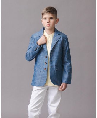 Boys' Classic Organic Chambray Suit Jacket - Little Kid, Big Kid