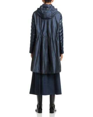 Mixed Media Puffer Coat