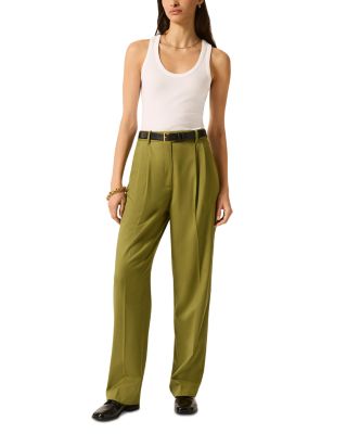 Pleated Tapered Trousers