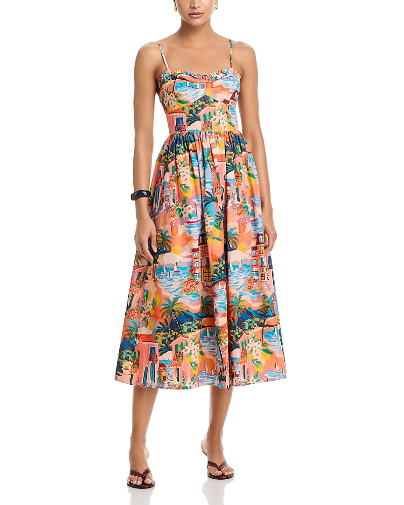 Aqua Summer Escape Midi Dress - Exclusive