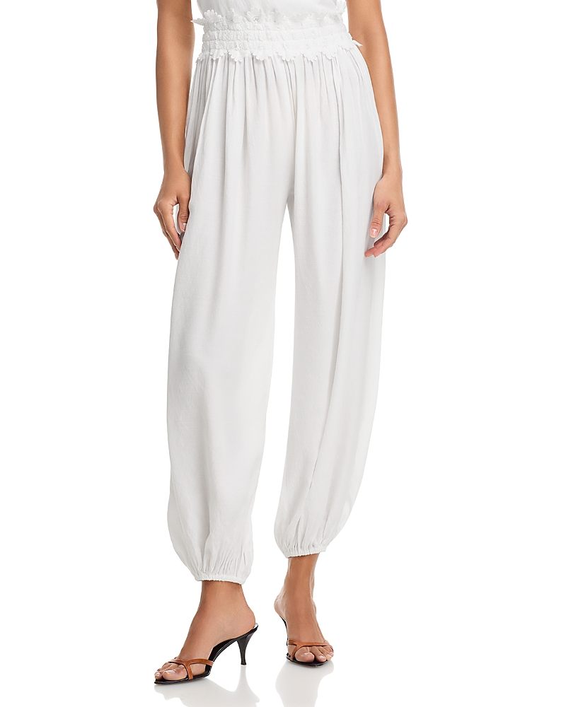 Aqua Crochet Waist Balloon Pants - Exclusive