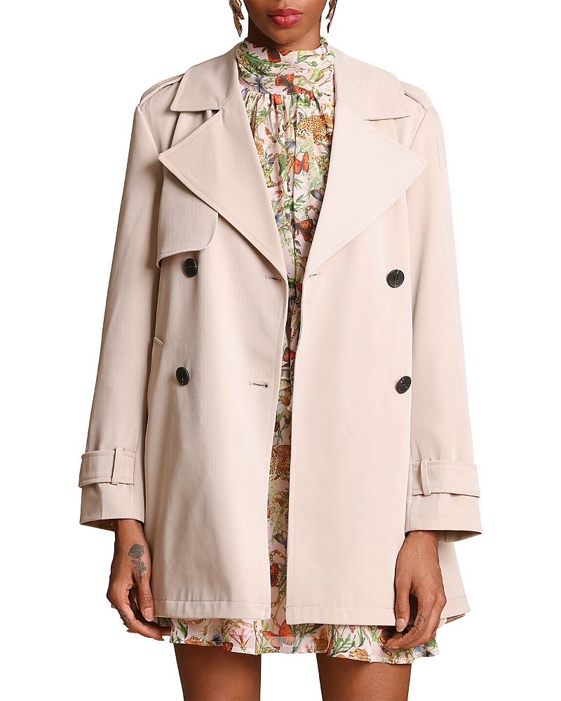 Avec Les Filles Drapey Mid Length Trench Jacket