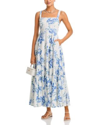 Floral Eyelet Maxi Dress - Exclusive