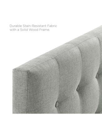 Emily Upholstered Fabric Headboard, Queen