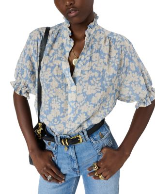 Cephise Ruffled Edge Top