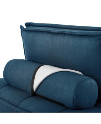 Saunter Tufted Fabric Armless Chair