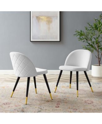 Cordial Performance Velvet Dining Chairs, Set of 2