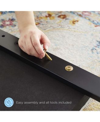 Modway Paisley Tufted Upholstered Faux Leather Headboard, Full/Queen