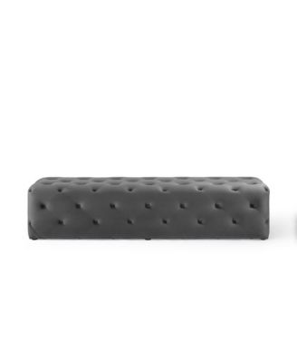 Amour 72" Tufted Button Entryway Performance Velvet Bench