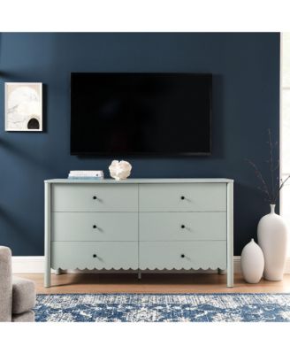 Emmeline Scalloped 6-Drawer Dresser