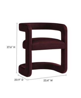 Winslow Barrel Performance Velvet Dining Chair