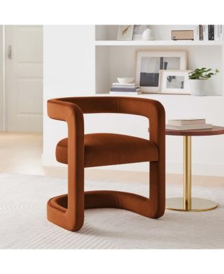 Winslow Barrel Performance Velvet Dining Chair