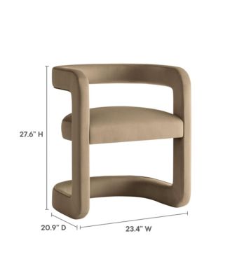 Winslow Barrel Performance Velvet Dining Chair