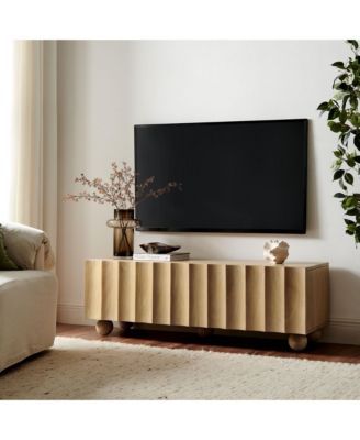 Sorren Scalloped 54" Wood TV Stand