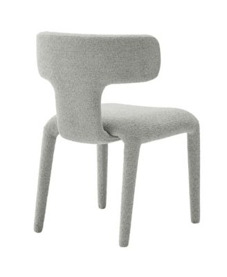 Stellan Curved Back Boucle Upholstered Dining Chair, Set of 2