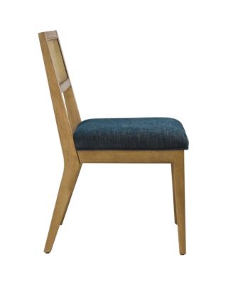 Nimba Faux Rattan Fabric Dining Chairs, Set of 2