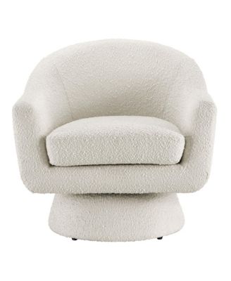 Astral Boucle Fabric Swivel Chair