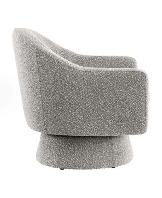 Astral Boucle Fabric Swivel Chair